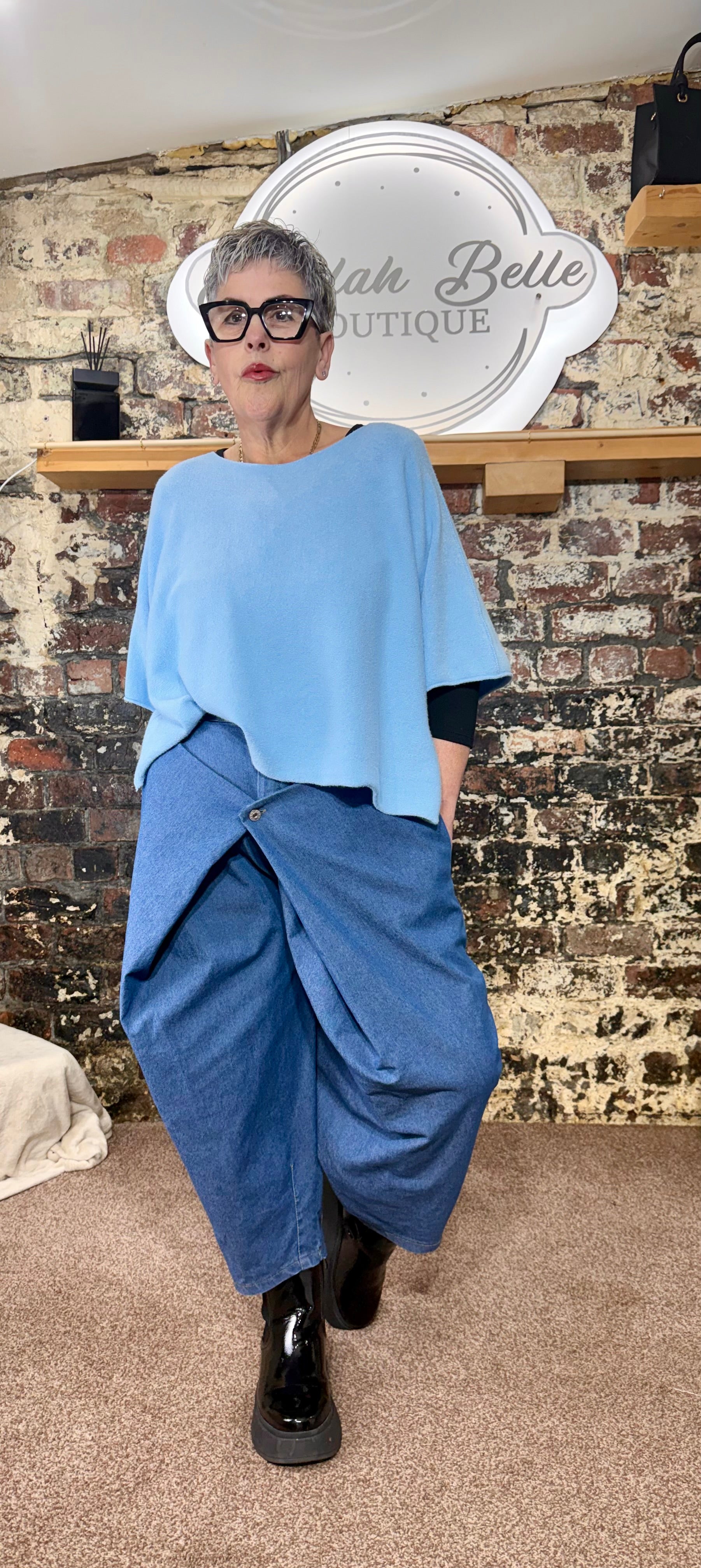 Premium “flap fronted” chambray “denim”