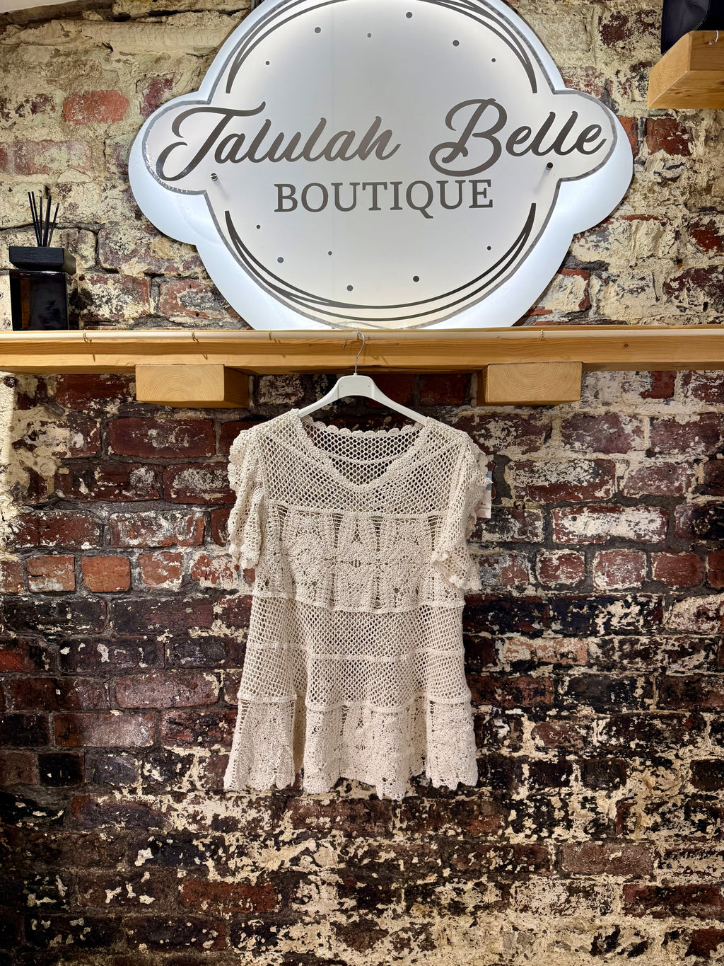 Baby doll style crochet top
