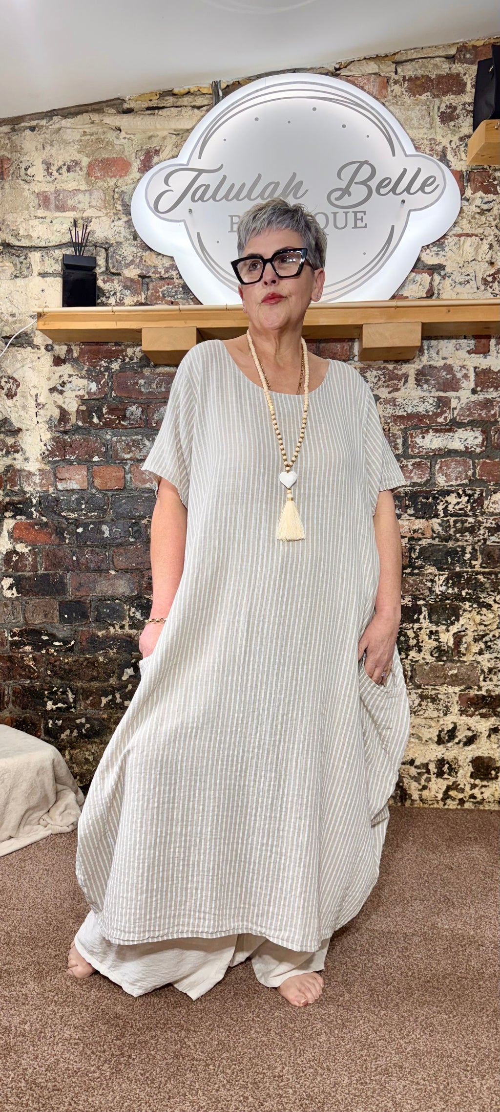 Cocoon dress 100% cotton