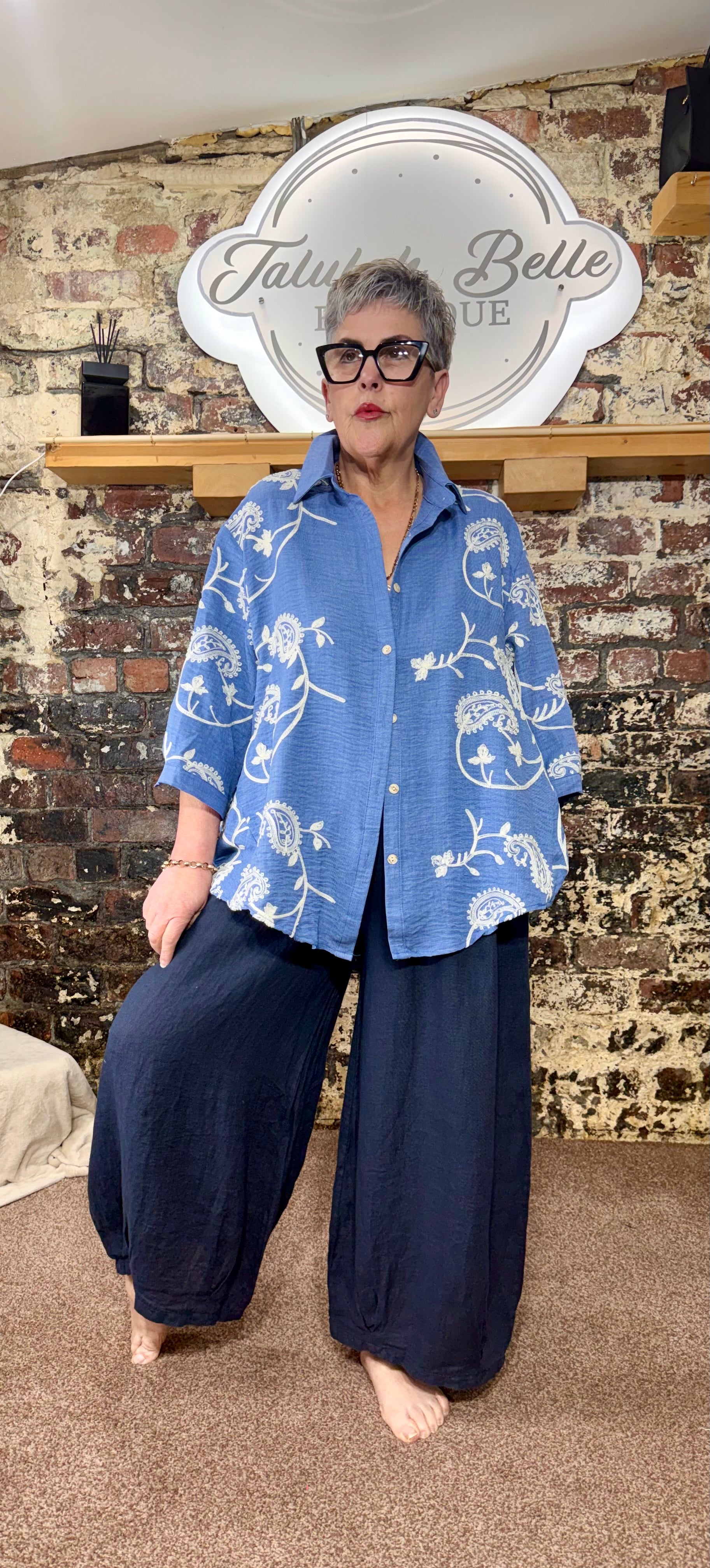 Paisley oversized shirt