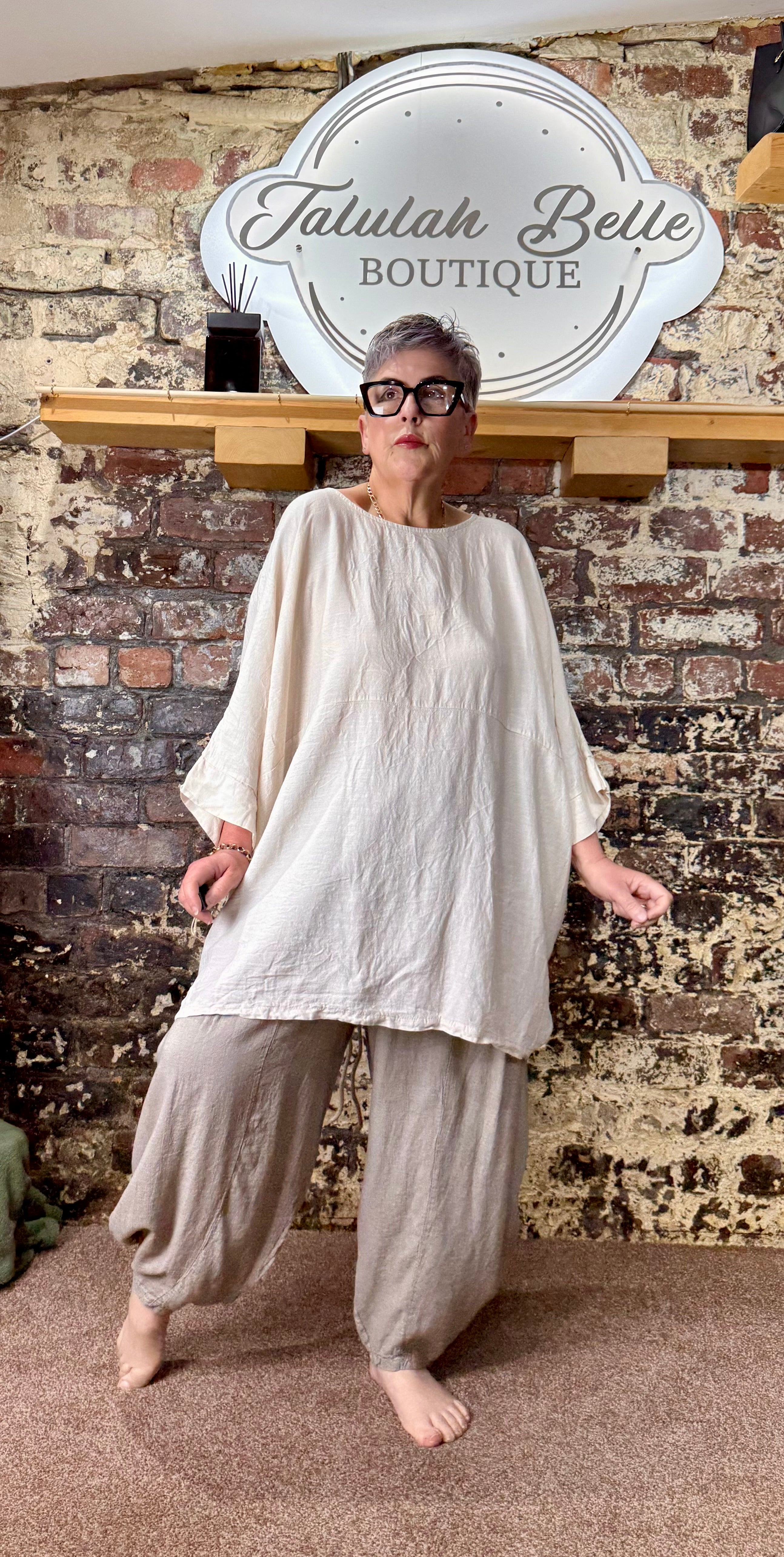 Ruched back tunic