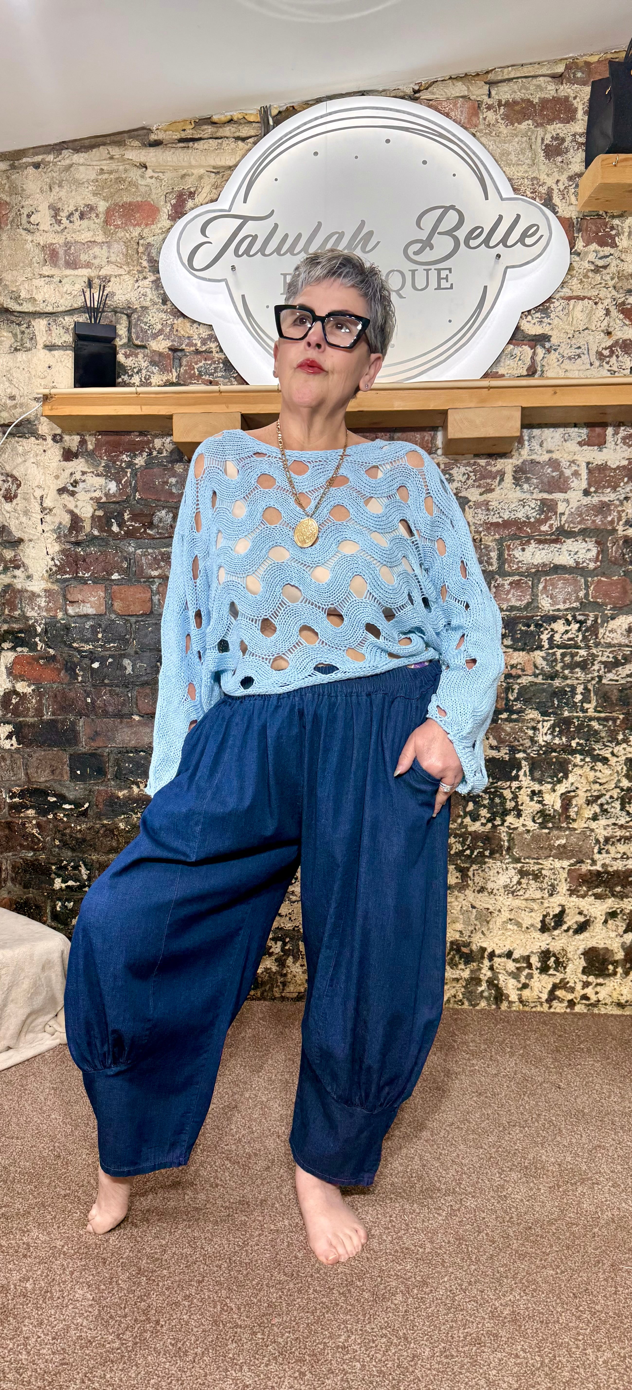 Crochet batwing knit