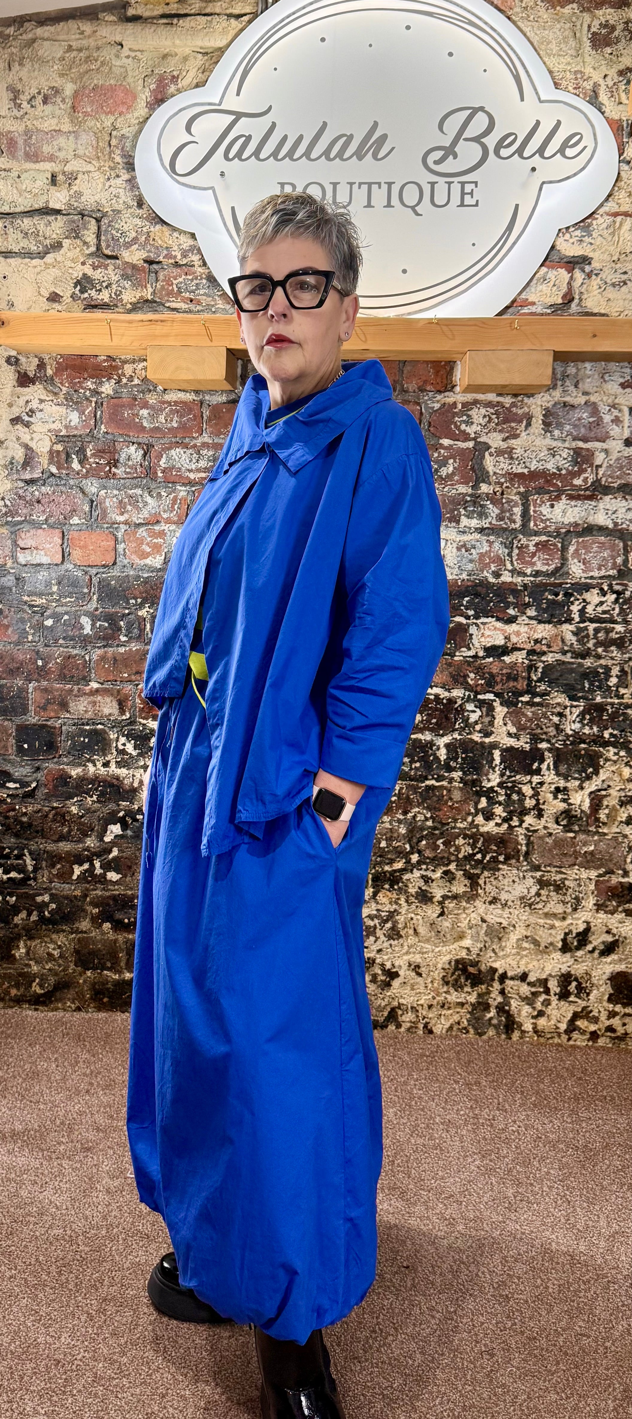Poplin cotton funnel jacket/shirt/top