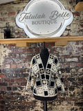 Crochet edge to edge oversized plus size cardigan
