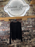 Cashmere blend sheer layering tops