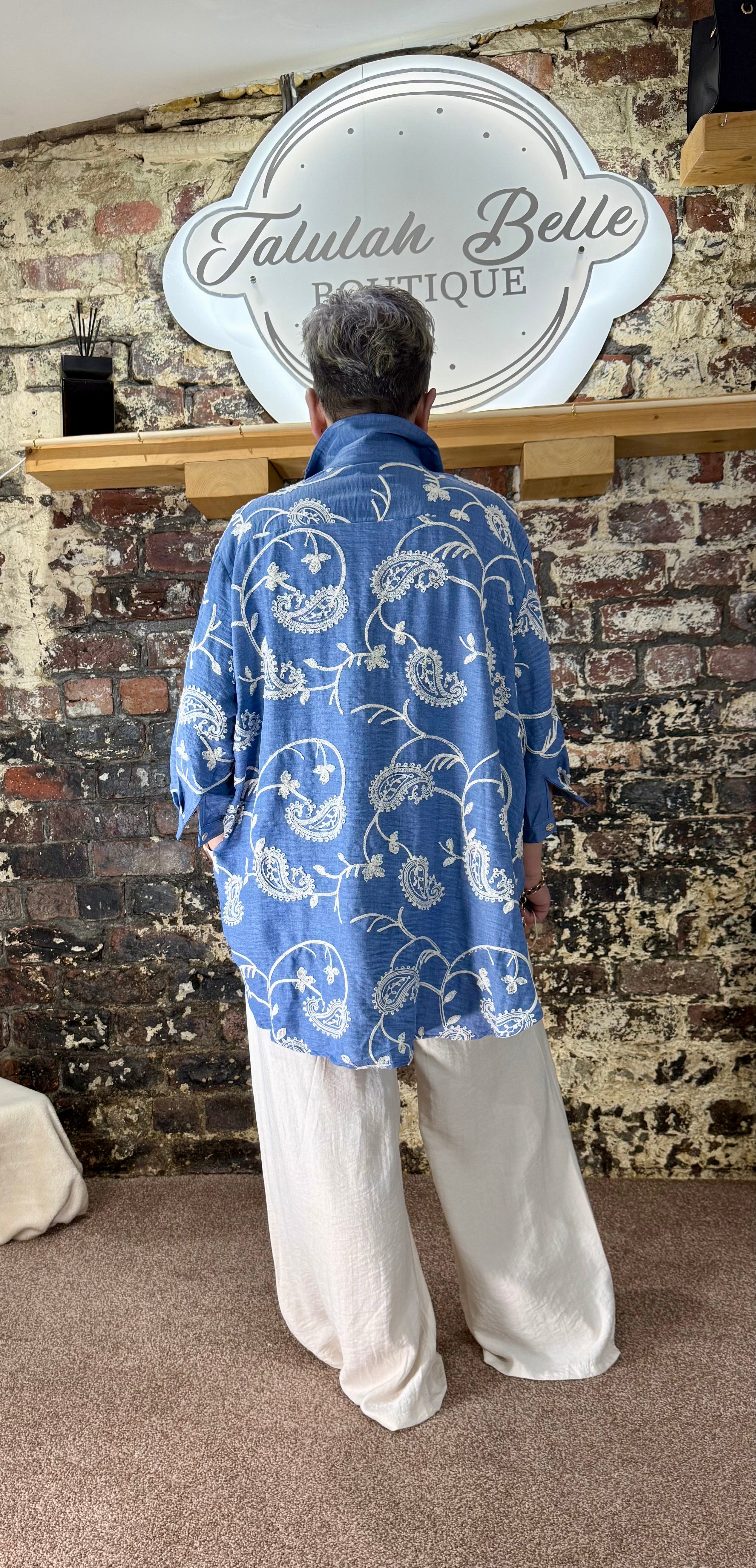 Paisley oversized shirt