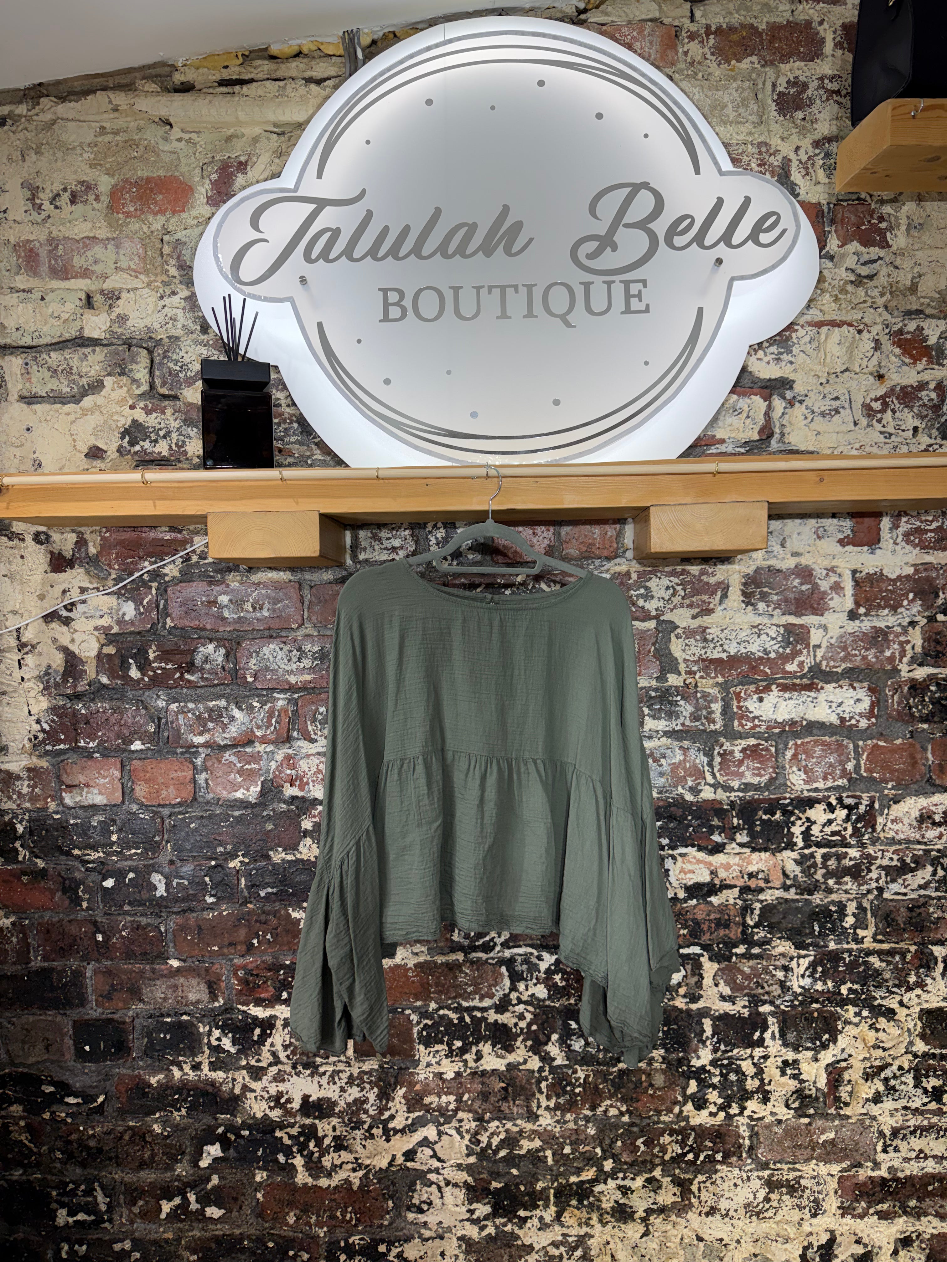 Angel wing blouse